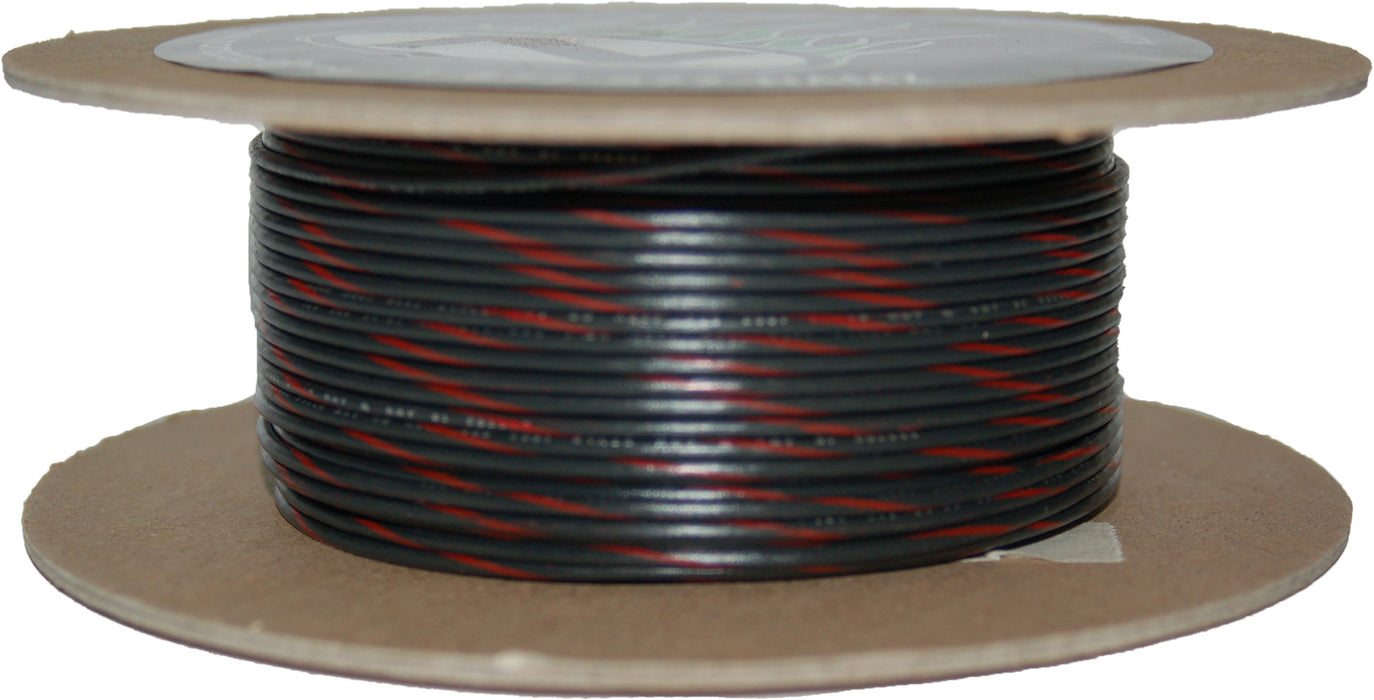 #18 Gauge Black/Red Stripe 100' Spool Of Primary Wire