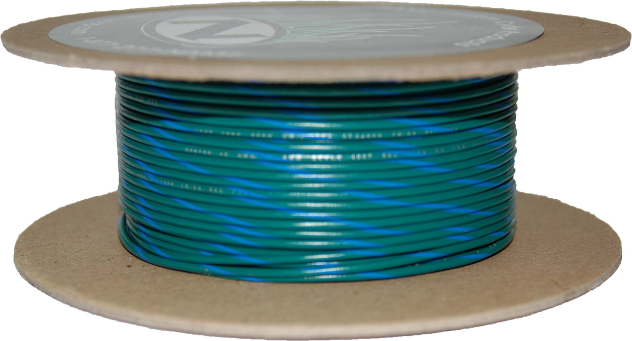 #18 Gauge Green/Blue Stripe 100' Spool Of Primary Wire