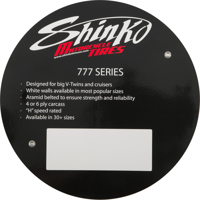 Shinko 777 Tire Sign