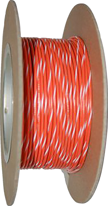 NAMZ 100' Wire Spool - 20 Gauge - Orange/White NWR-39-100-20