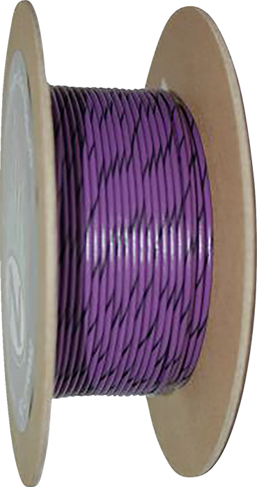 NAMZ 100' Wire Spool - 20 Gauge - Violet/Black NWR-70-100-20