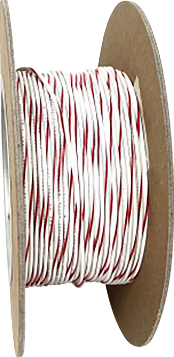 NAMZ 100' Wire Spool - 20 Gauge - White/Red NWR-92-100-20