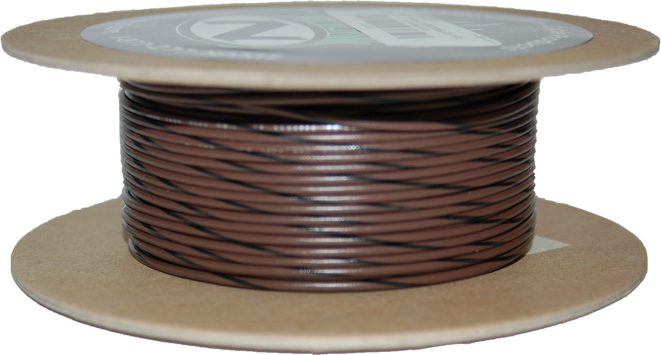 #18 Gauge Brown/Black Stripe 100' Spool Of Primary Wire