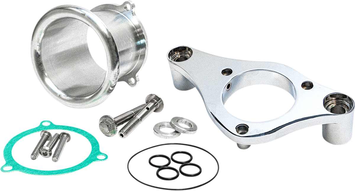 FEULING OIL PUMP CORP. 3" Velocity Stack with Backing Plate Kit - Chrome 5402