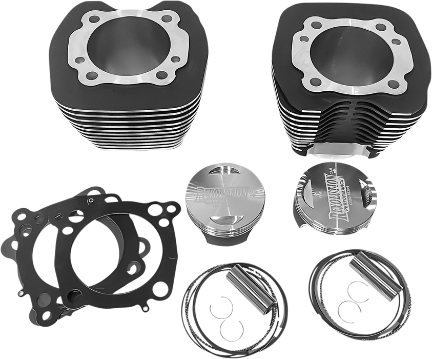 REVOLUTION PERFORMANCE, LLC Cylinder Kit - 107" - Black with Highlighted Fins RP201-119W