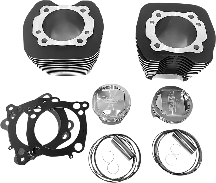 REVOLUTION PERFORMANCE, LLC Cylinder Kit - 107" - Black with Highlighted Fins RP201-119WD